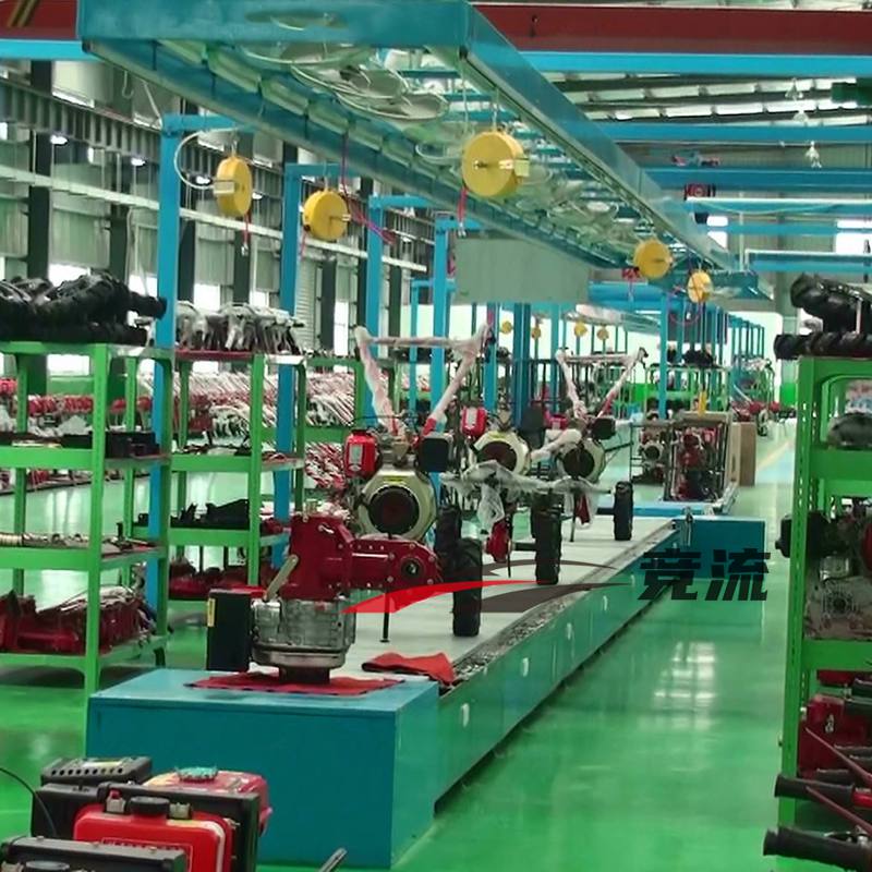 Rotary tiller assembly line